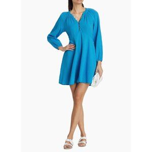 Xirena Lucinda blue  Cotton Mini dress Size M